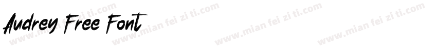 Audrey Free Font字体转换